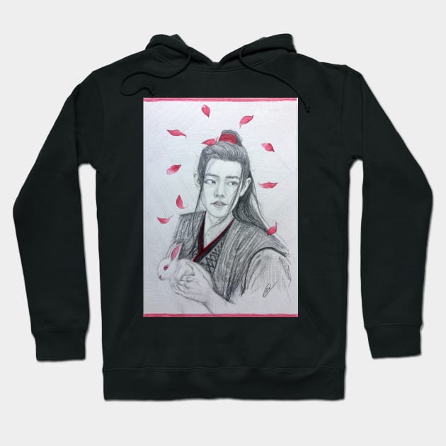 Wei Wuxian (The Untamed) pencil drawing Hoodie by dangerbeforeyou